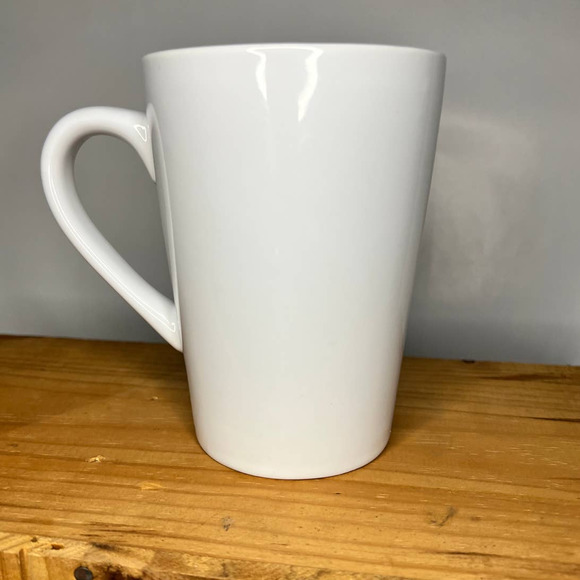 Coffee Cup Ceramic Coffee Tea Mug Hallmark Funny Sarcastic Cup White Black Print - Picture 2 of 5